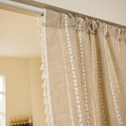 Privacy divider curtain helps separate spaces stylishly