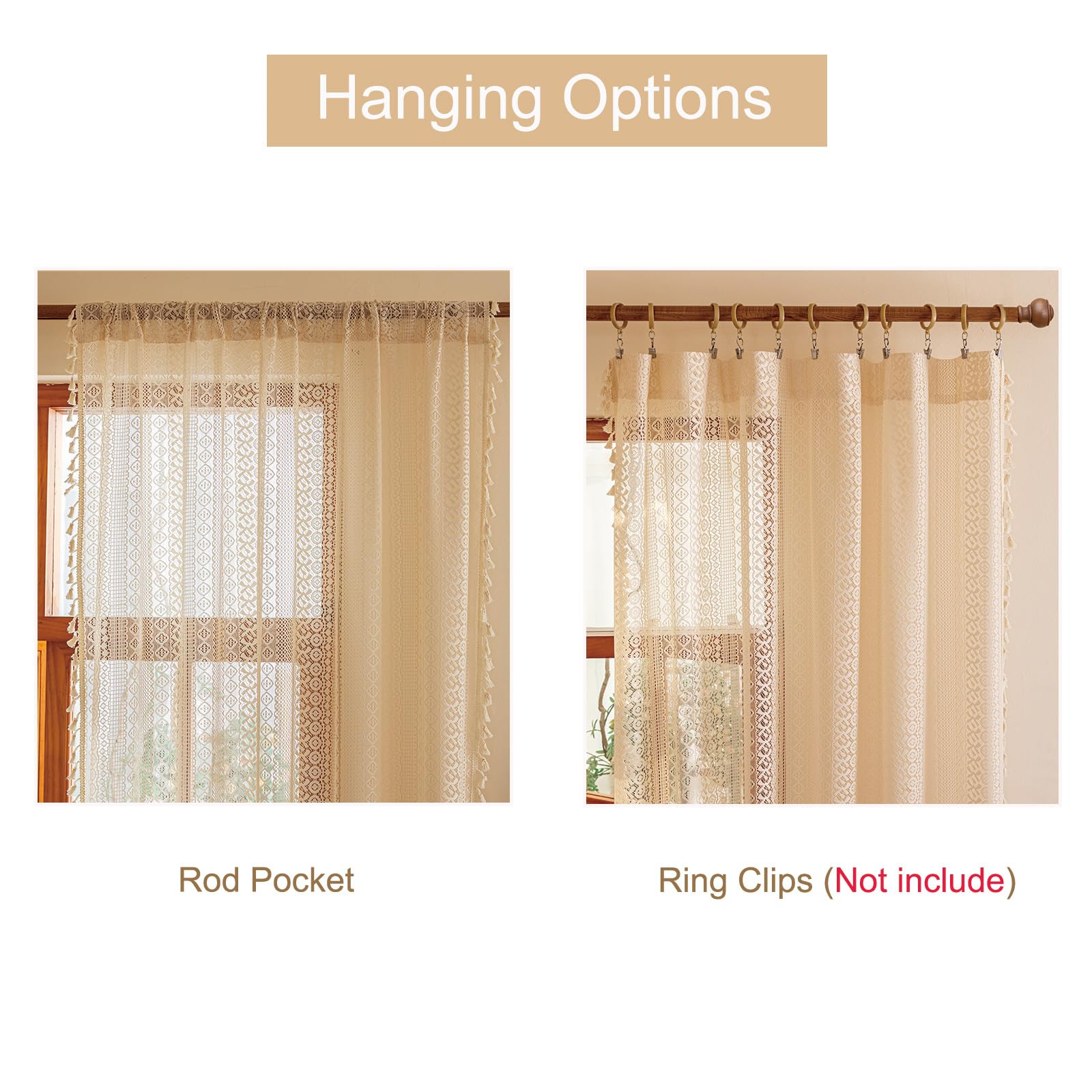 Sutuo Home vintage chic curtains suit bedrooms, dining rooms, and nurseries.