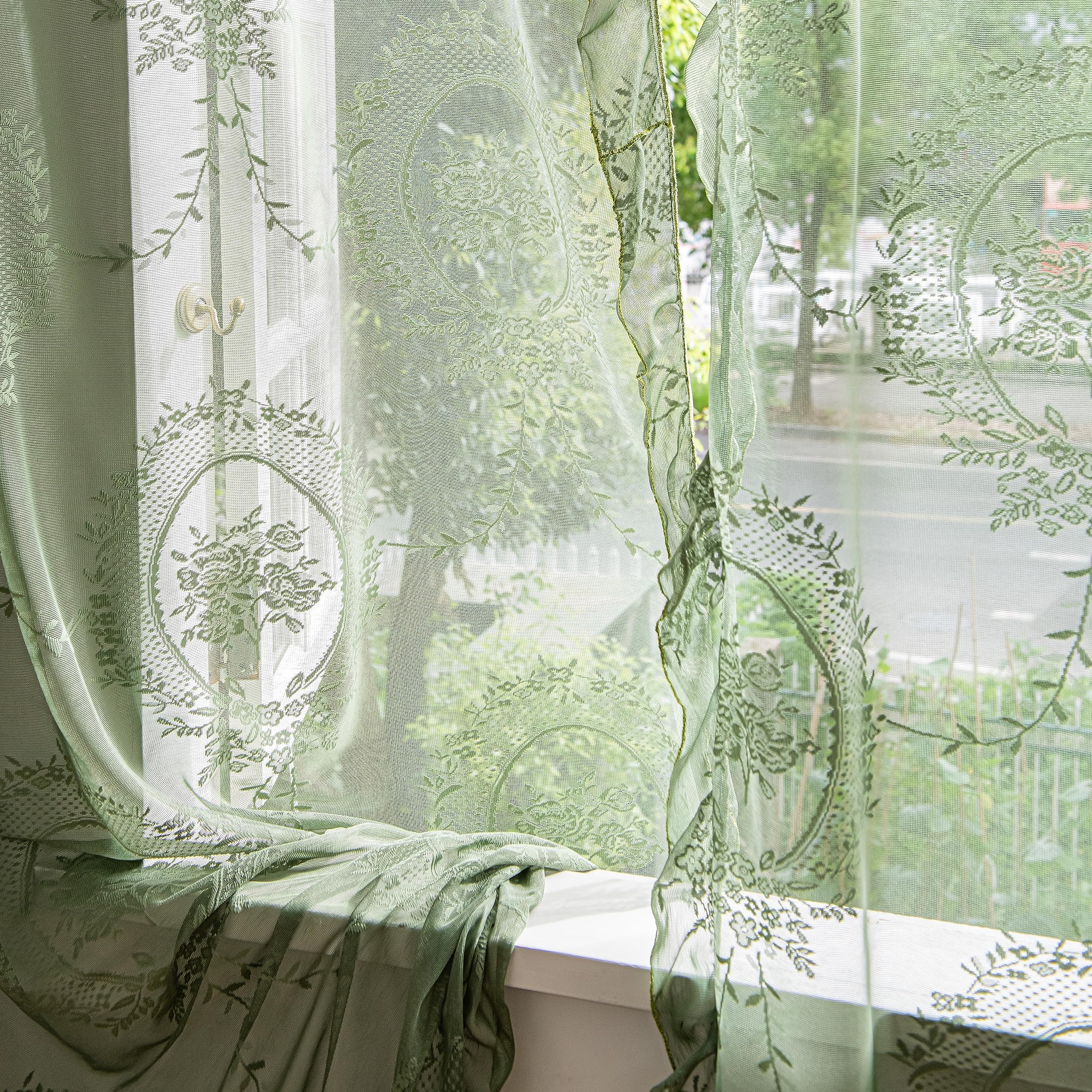 Sutuo Home vintage chic window treatment enhances bedroom and living room ambiance.