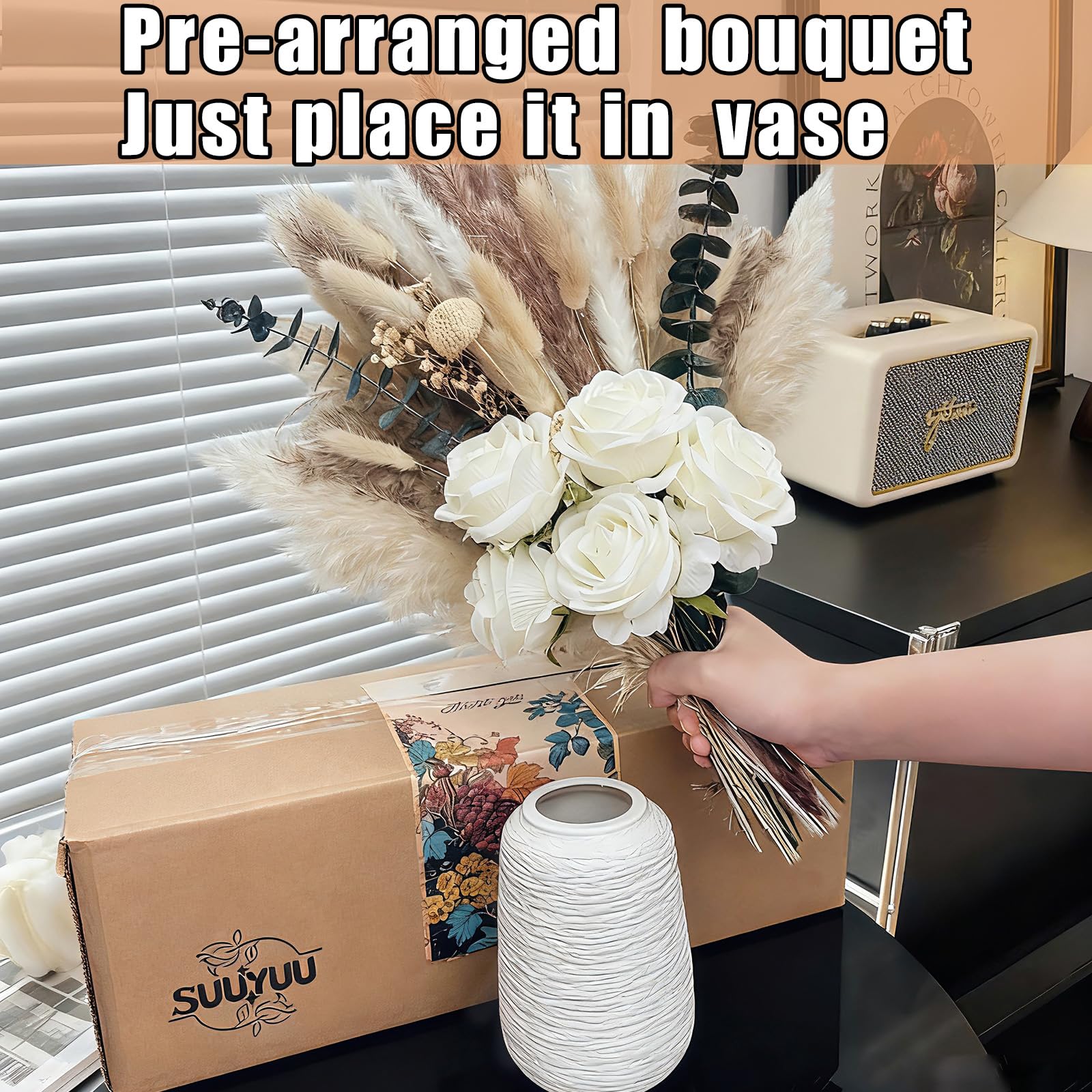 Suuyuu living room decor setup creates a focal point with effortless style.