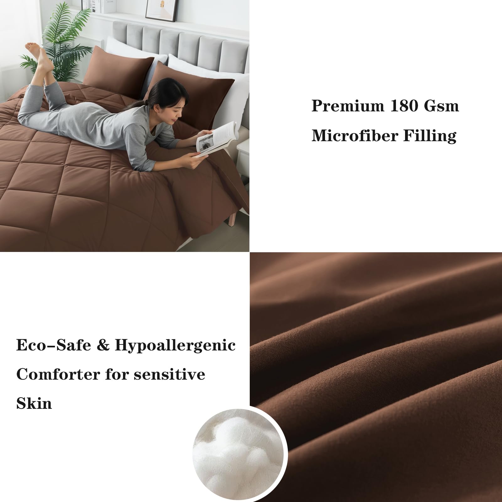 SUVAMJAM breathable microfiber structure supports cooler sleep