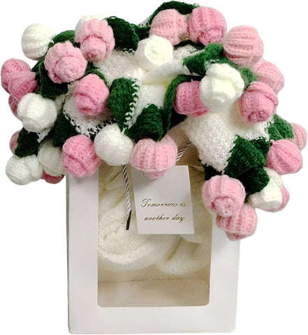 SUVEUS rose blanket gift-ready packaging for birthdays and celebrations.