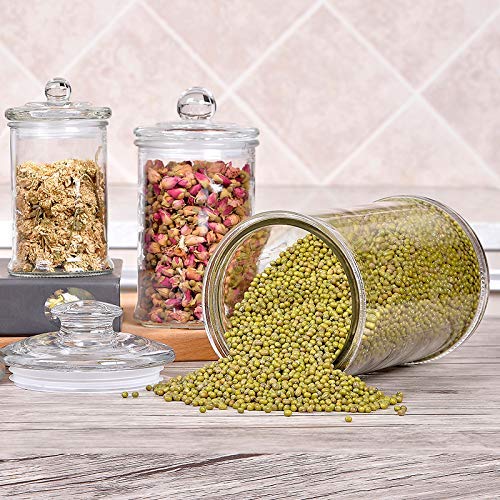 Suwimut glass apothecary jar ideal for coffee beans and pantry staples.