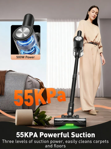SUXIANGVAC with LED display panel shows status and modes at a glance.
