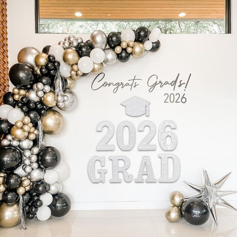 Suyeah Grad 2026 letters feature back holes for easy hanging.