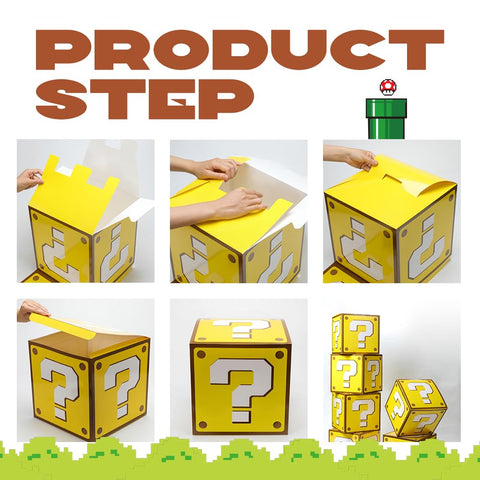 SUYEPER birthday-themed decor boxes add festive, decorative accents