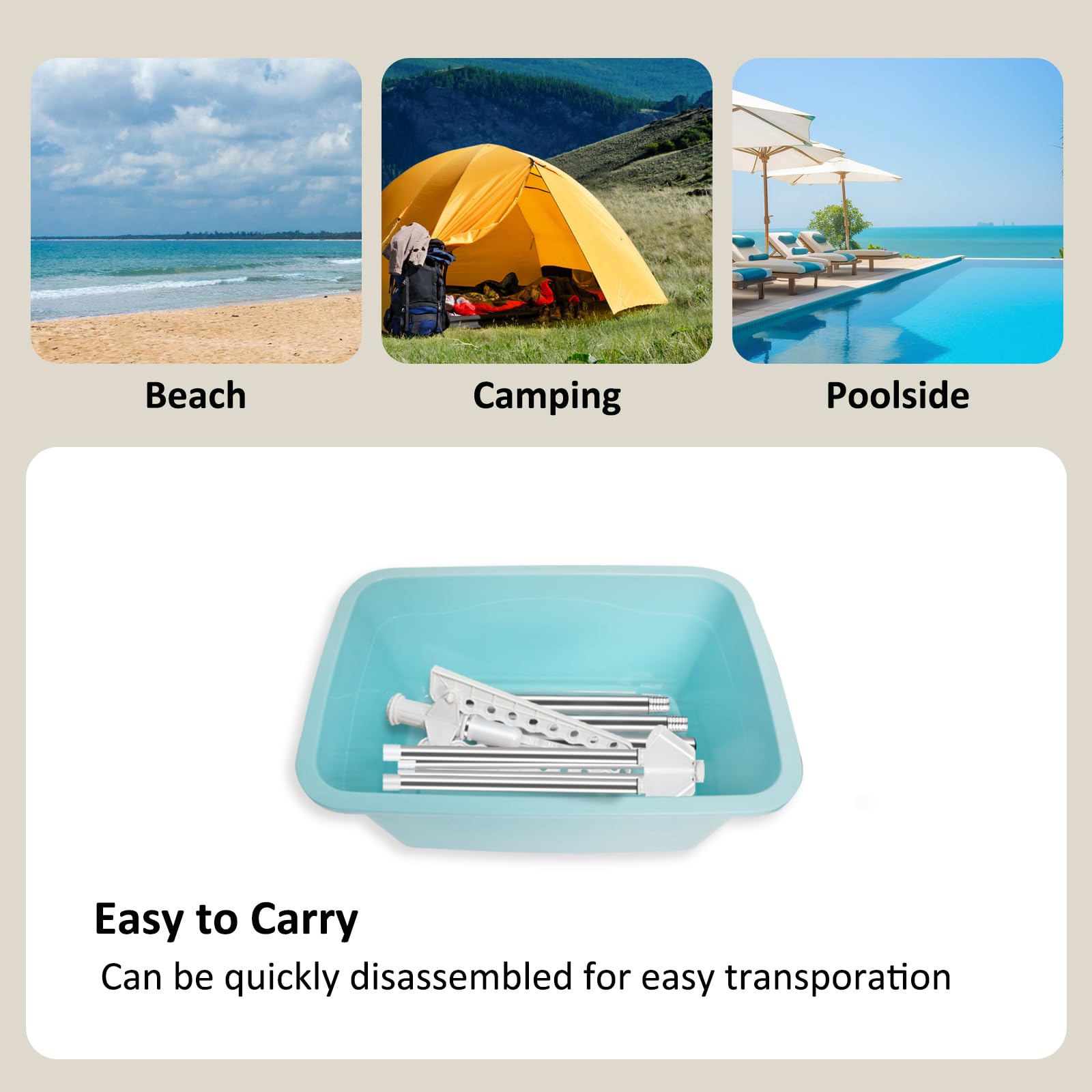 SUYU tool-free assembly delivers quick setup in minutes.