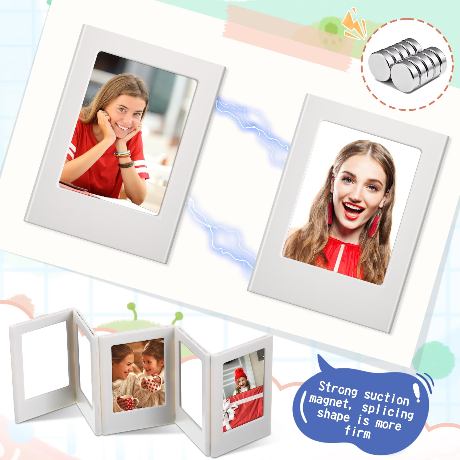 Suzile frames attach to metal doors for quick updates