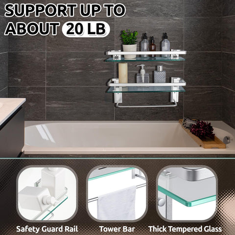 Suzile wall-mounted design installs easily with included hardware.