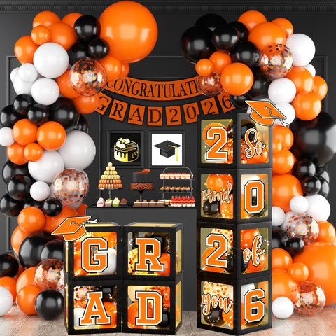 Suzkoqo 2026 graduation boxes display set creates a stylish photo backdrop