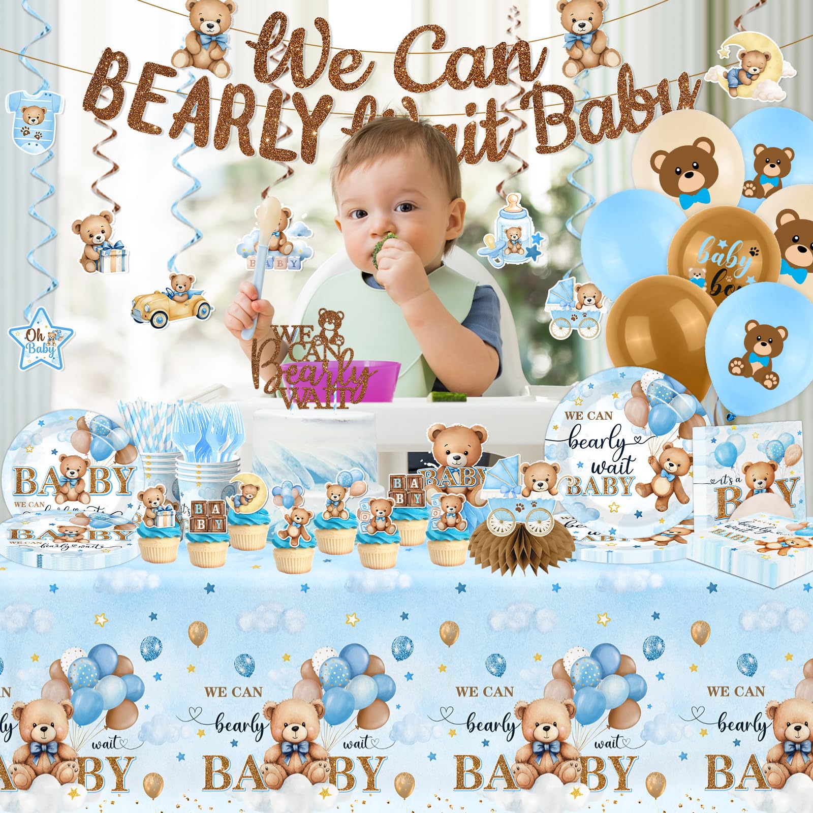 Suzkoqo 9-inch bear plates provide sturdy, kid-friendly dining at the event.