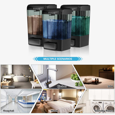 SVAVO 700ml capacity supports fewer refills in high-traffic areas.