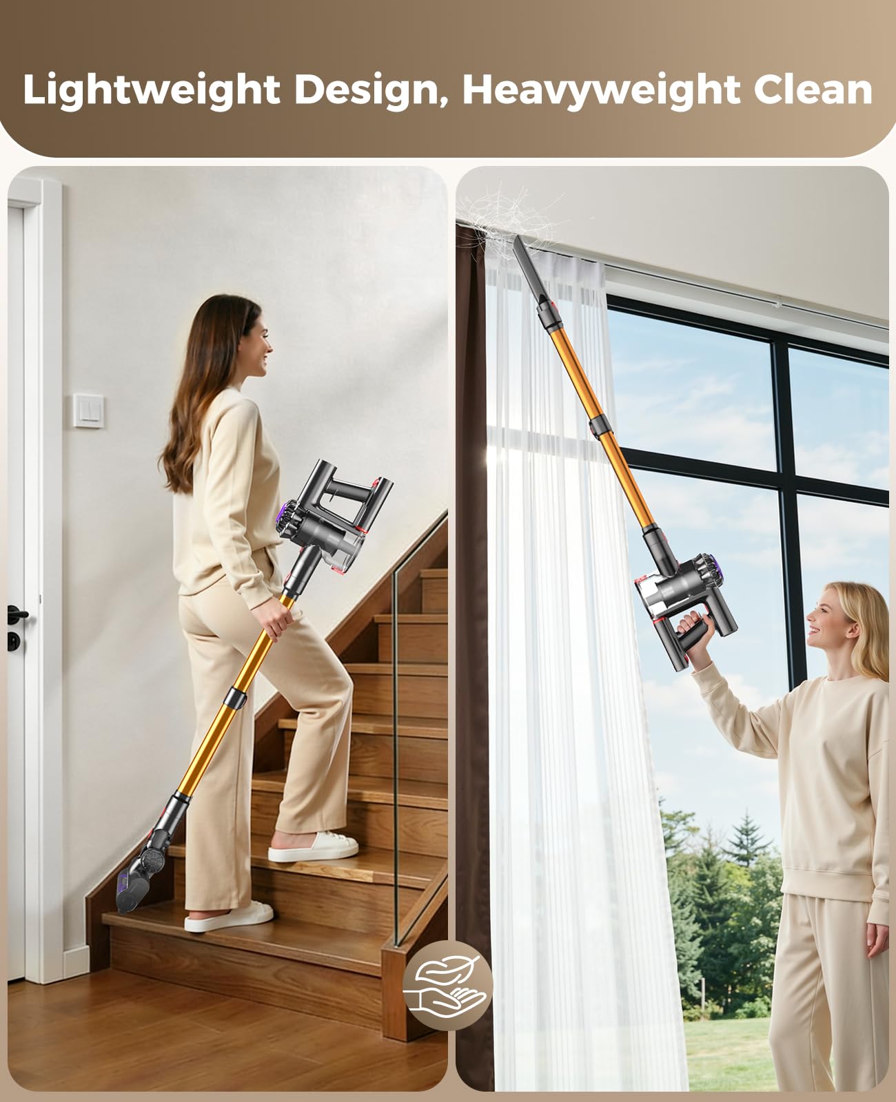 SVHT lightweight design enables easy handling and quick transitions