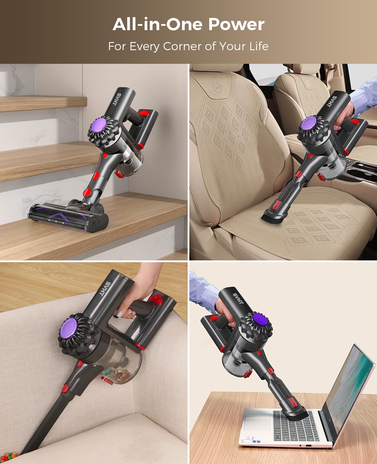 SVHT 8-stage filtration captures microdust and helps maintain cleanliness