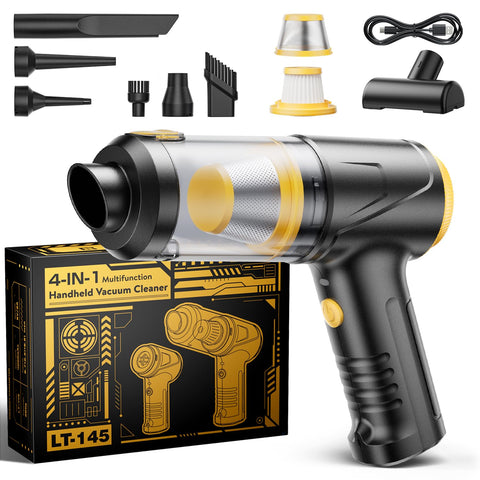Svoko handheld vacuum demonstrates 21,000 Pa suction for powerful deep cleaning.