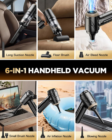 Svoko ultra-portable design weighs 0.8 lbs for cordless cleaning anywhere.