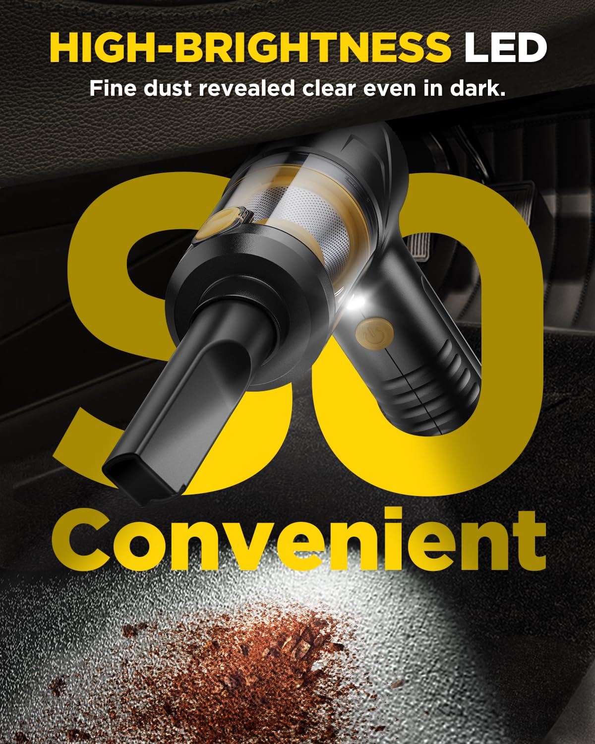 Svoko HEPA filtration with metal shield traps fine dust and debris.