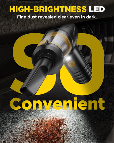 Svoko HEPA filtration with metal shield traps fine dust and debris.