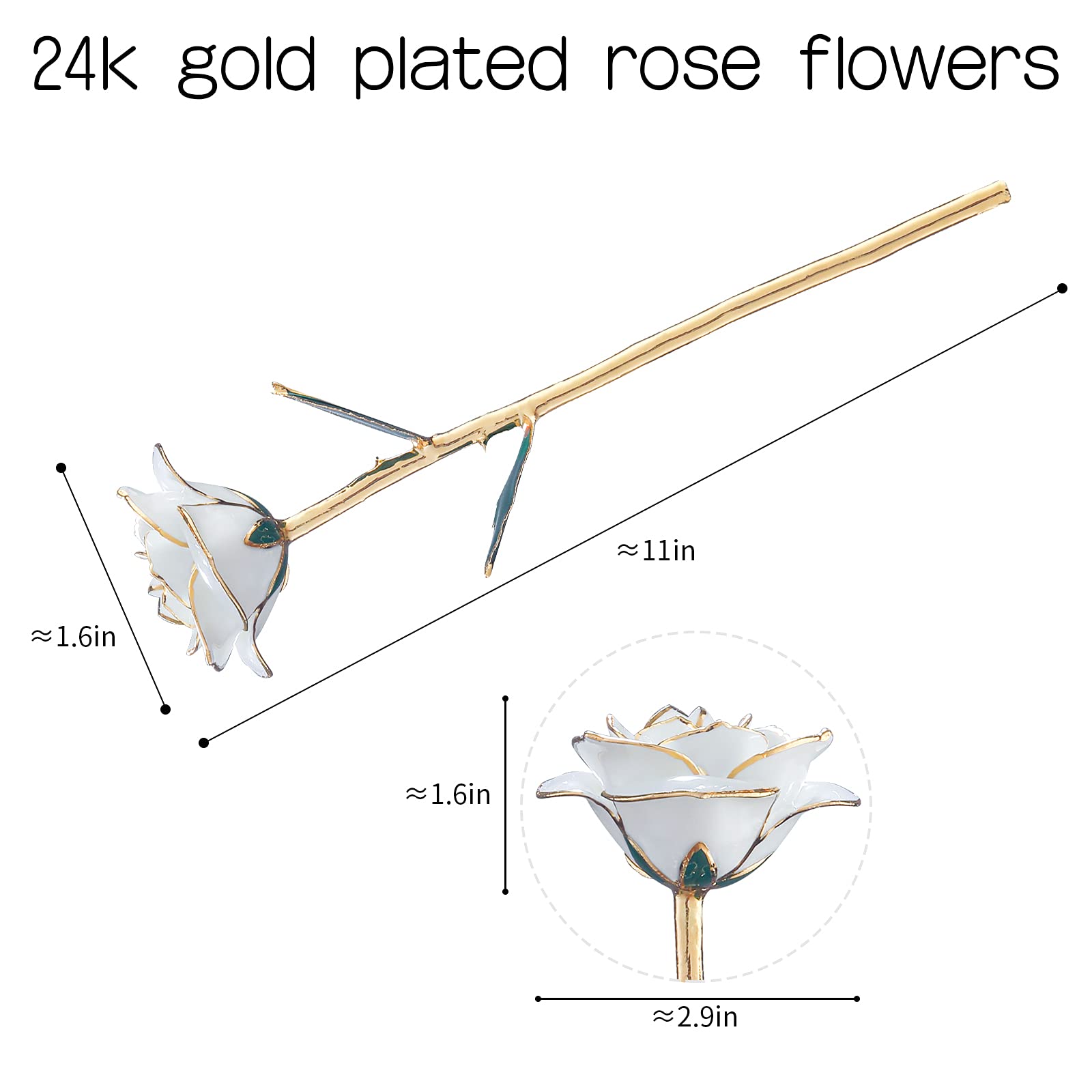 SW 24k gold dipped rose for Mother's Day gift idea.