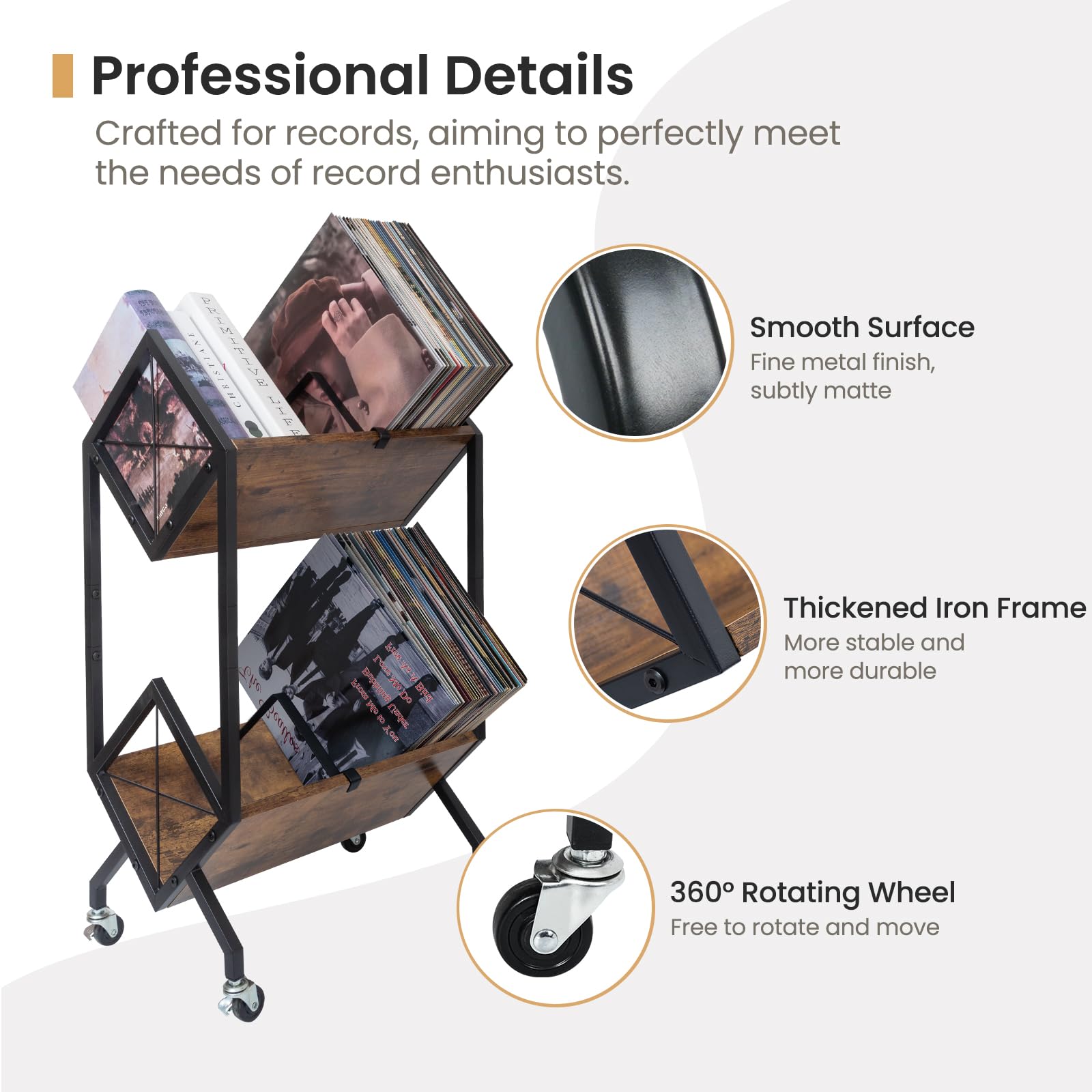 SwaaVee record dividers help keep genres organized and jackets protected.