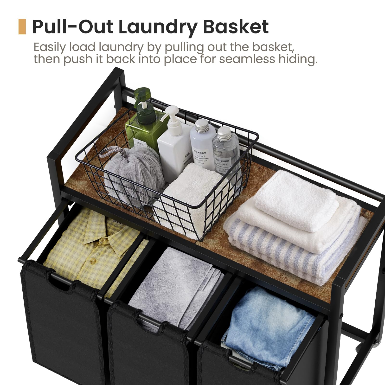 SwaaVee sturdy PP base panel keeps bags upright and sag-free.
