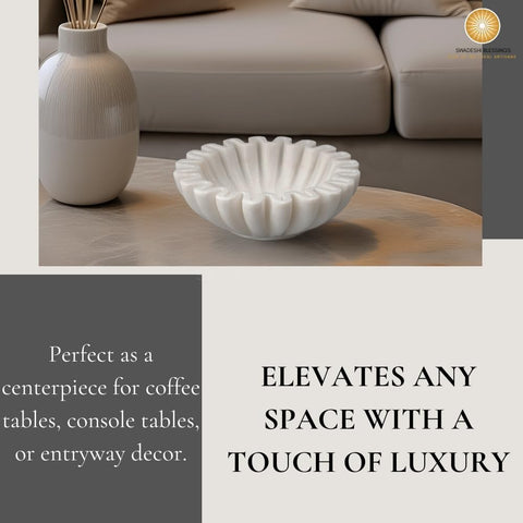 SWADESHI BLESSINGS marble tableware for serving or storage