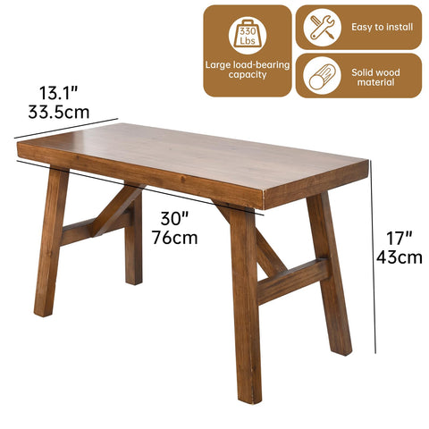 SwallowLiving rustic wood bench in a dining-room scene for versatile seating.