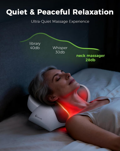 Travel-ready Swancode neck massager fits easily in bags.