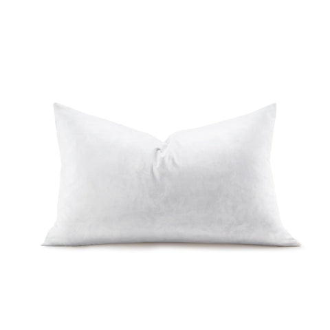 Swandream feather-rectangle lumbar insert loft enhances a plush, finished look.