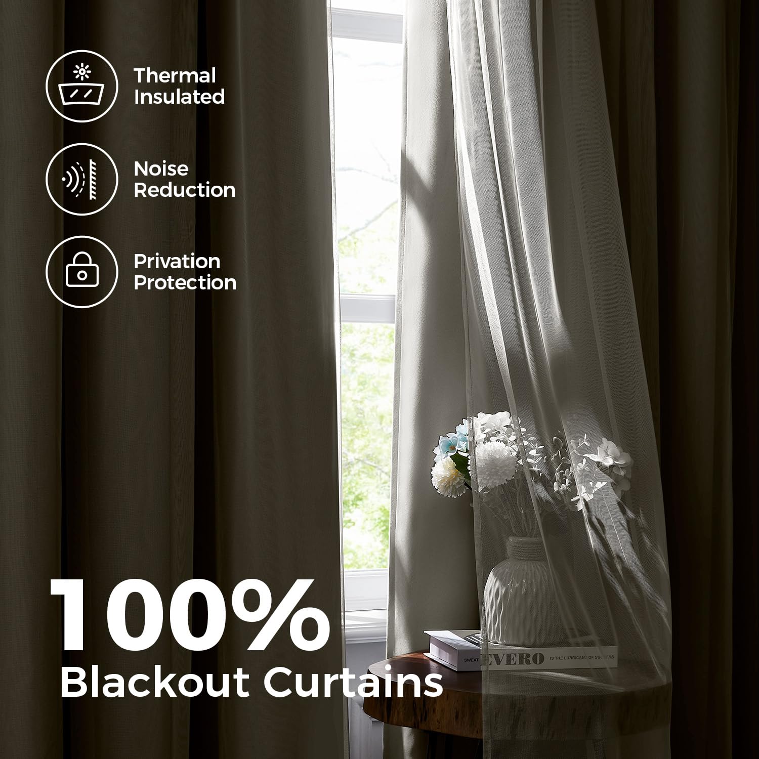 Swandream grommet curtains ready for easy hanging and room darkening