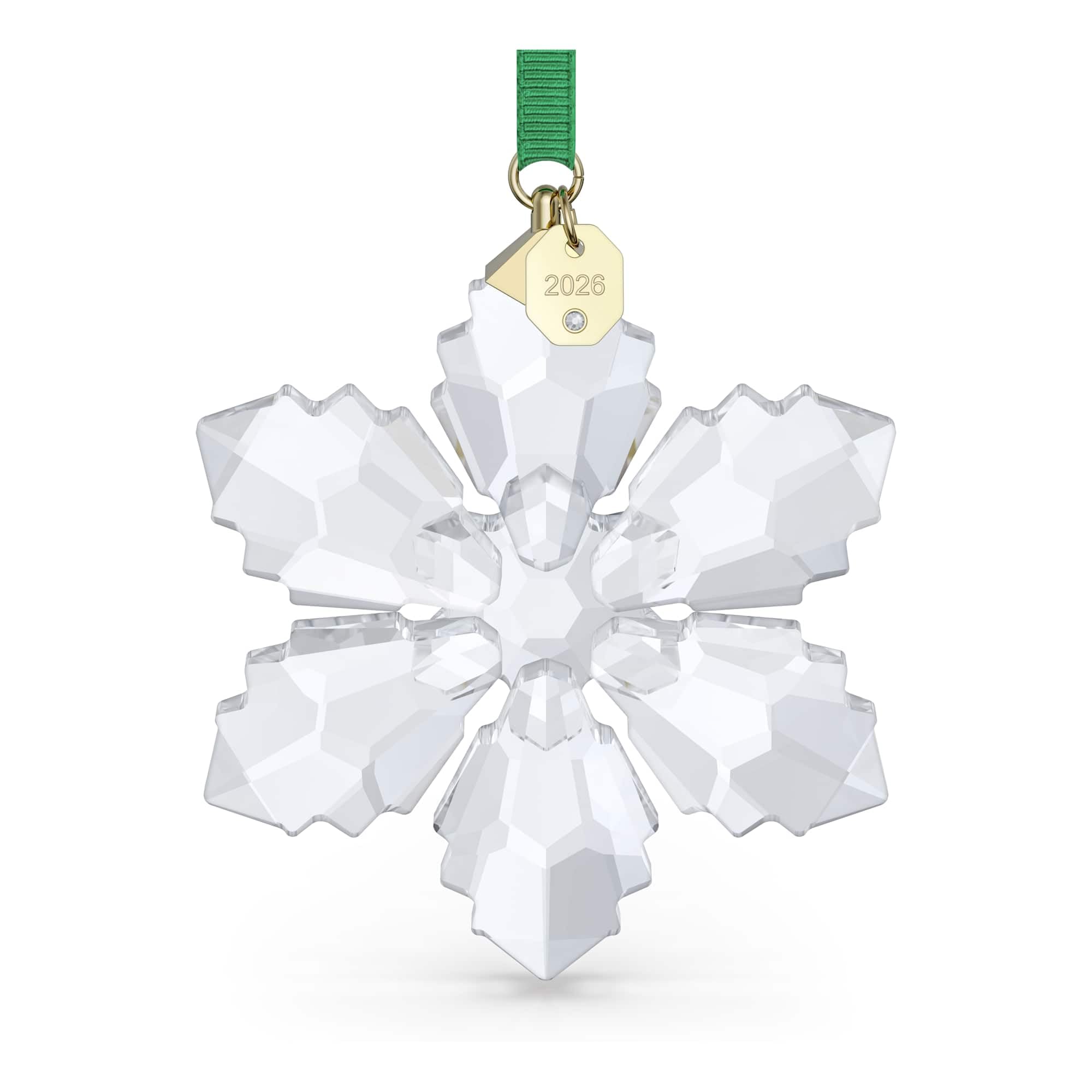 Swarovski Annual Edition Ornament 2026 snowflake facets close-up highlighting facets and sparkle