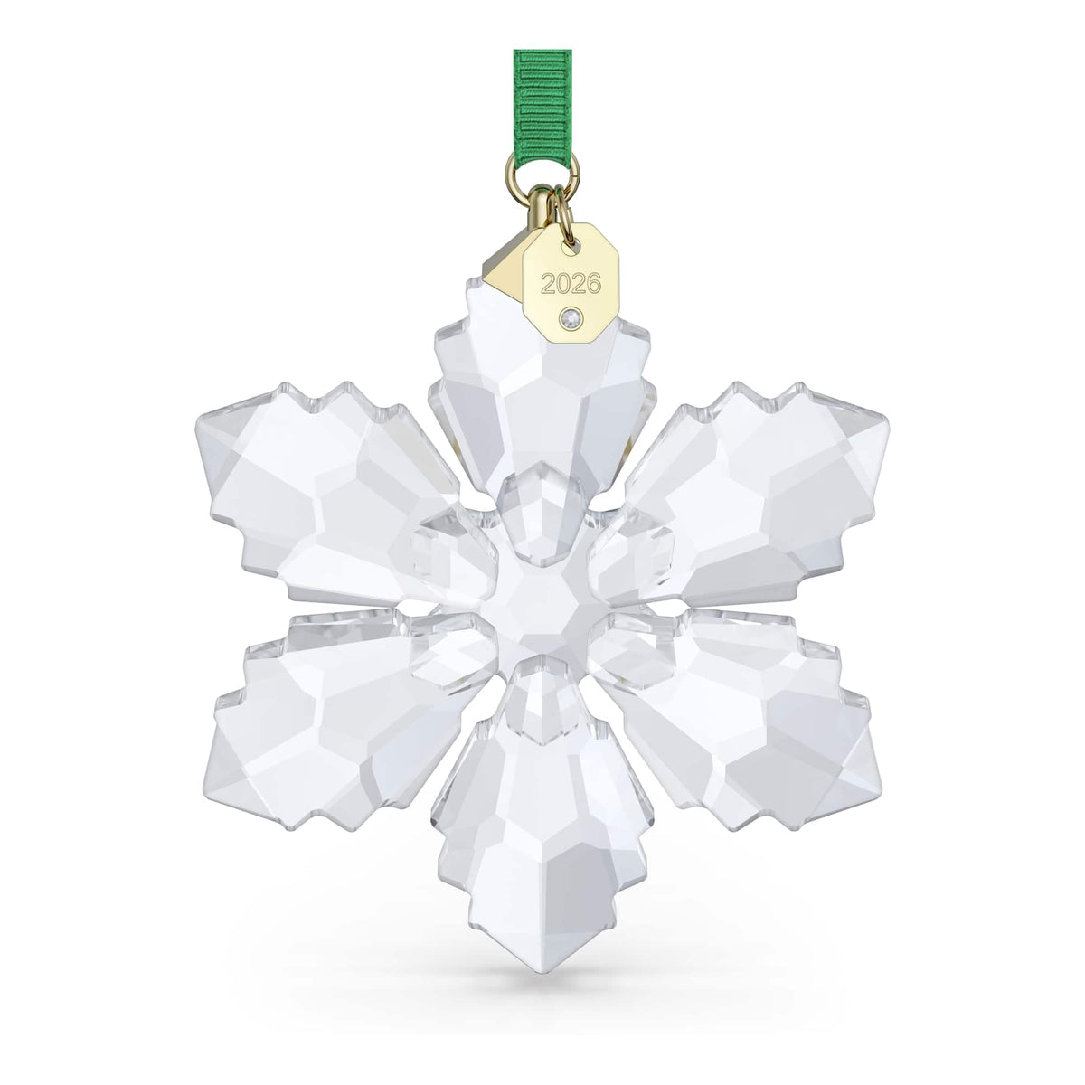 Swarovski Annual Edition Ornament 2026 snowflake facets close-up highlighting facets and sparkle