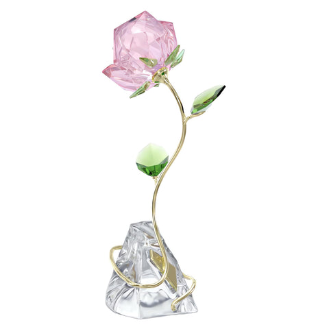 Swarovski Florere Rose with multicolor crystals forming a romantic centerpiece