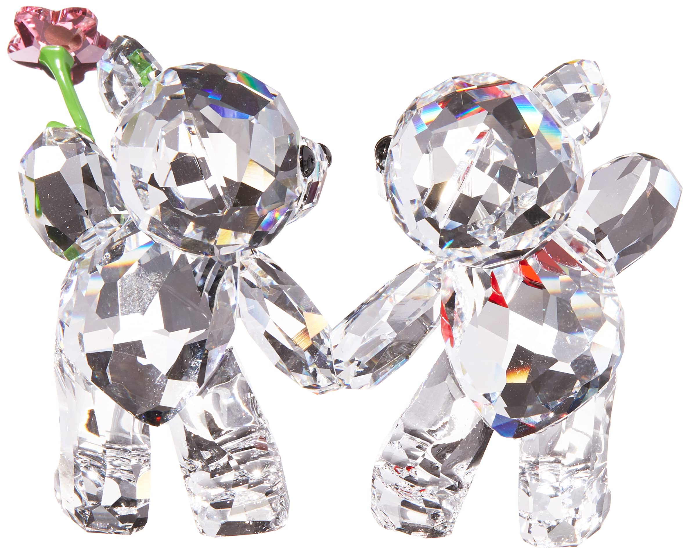 Swarovski Kris Bears heart and flower detail symbolizes affection, ideal as a gift