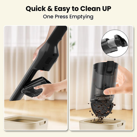 Sweepcent handheld vacuum weighs about 1.5 pounds for easy handling.