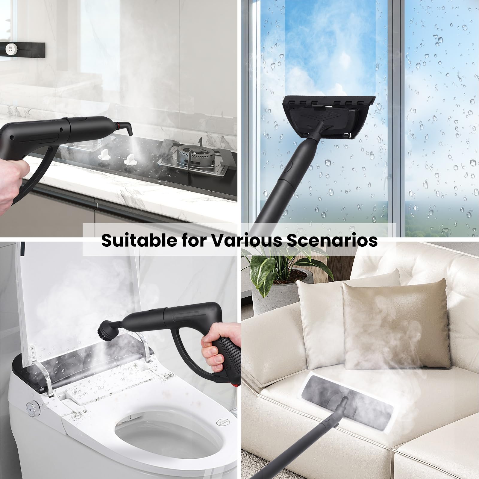 Sweepcent floor scrubber attachment cleans sealed surfaces efficiently
