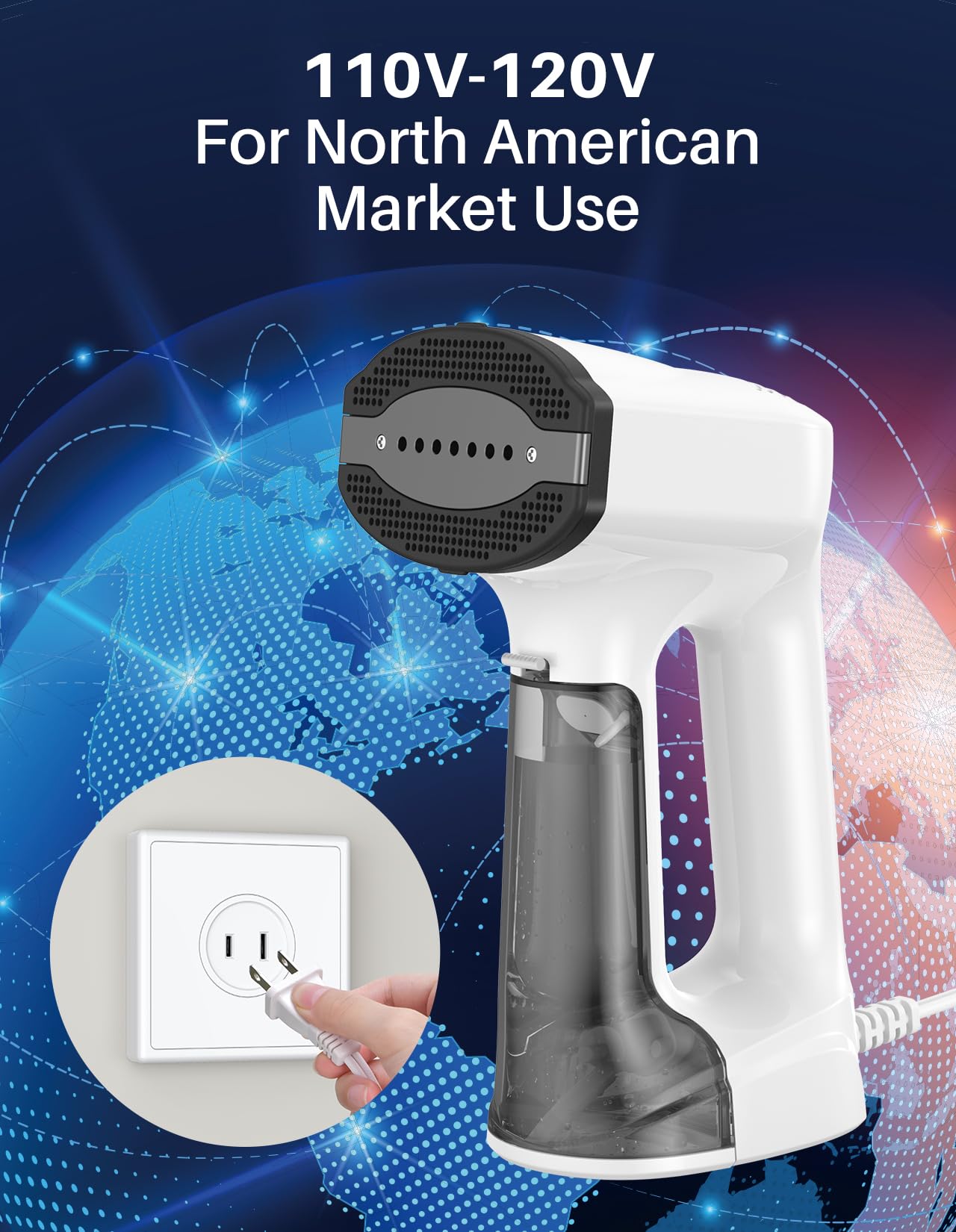 Sweepulire vacuum steamer compact design fits small spaces.