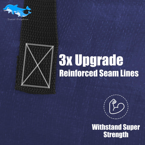 Sweet Dolphin upgraded webbing handles for comfortable loading.