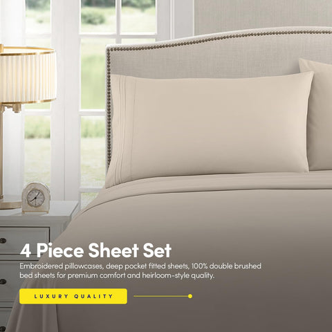 Sweet Home Collection 1500 Supreme elastic corner straps for stay-put fitted sheets