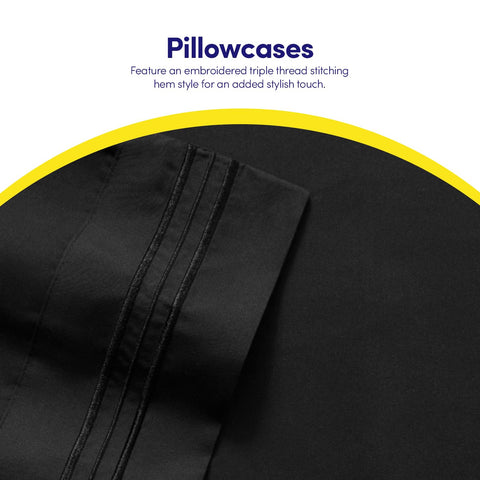 Sweet Home Collection 1500 Supreme includes two pillowcases for a complete look.