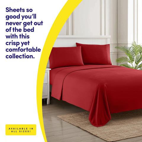 Sweet Home Collection 1500 Supreme soft microfiber fabric for breathable comfort