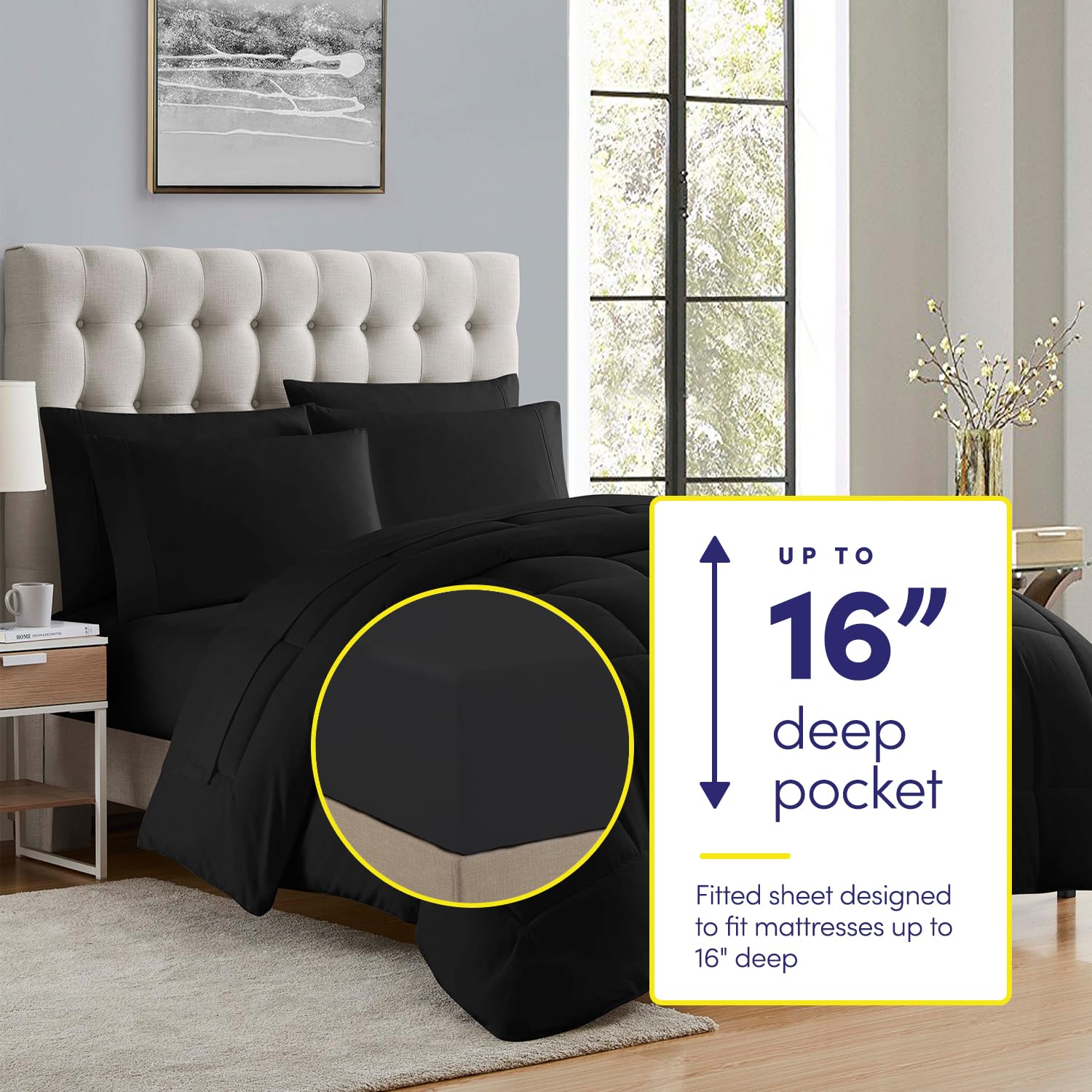 Sweet Home Collection all season microfiber sheets keep you cozy year round