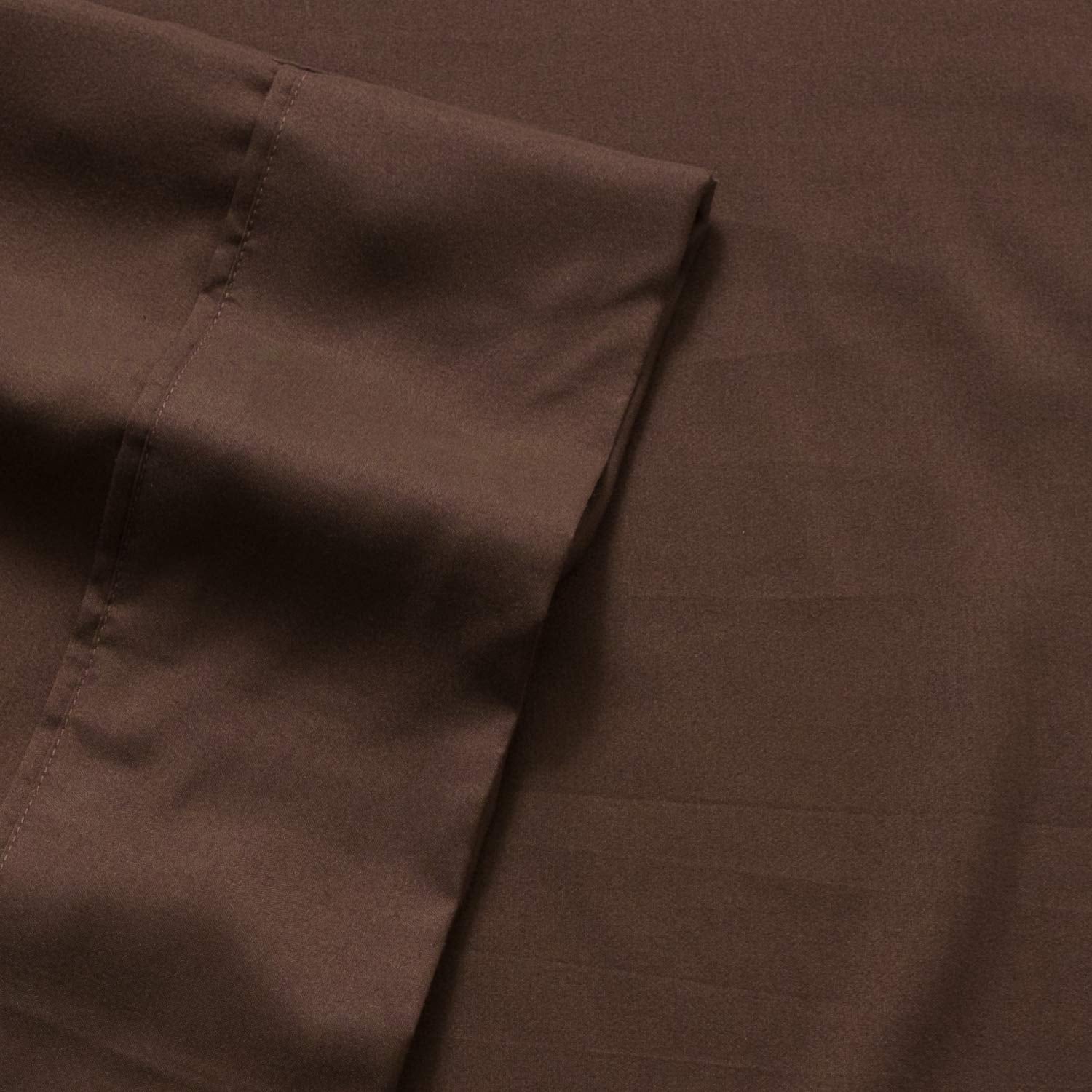 Sweet Home Collection bedroom ambiance in chocolate brown for a cozy, inviting look.