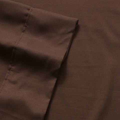 Sweet Home Collection bedroom ambiance in chocolate brown for a cozy, inviting look.