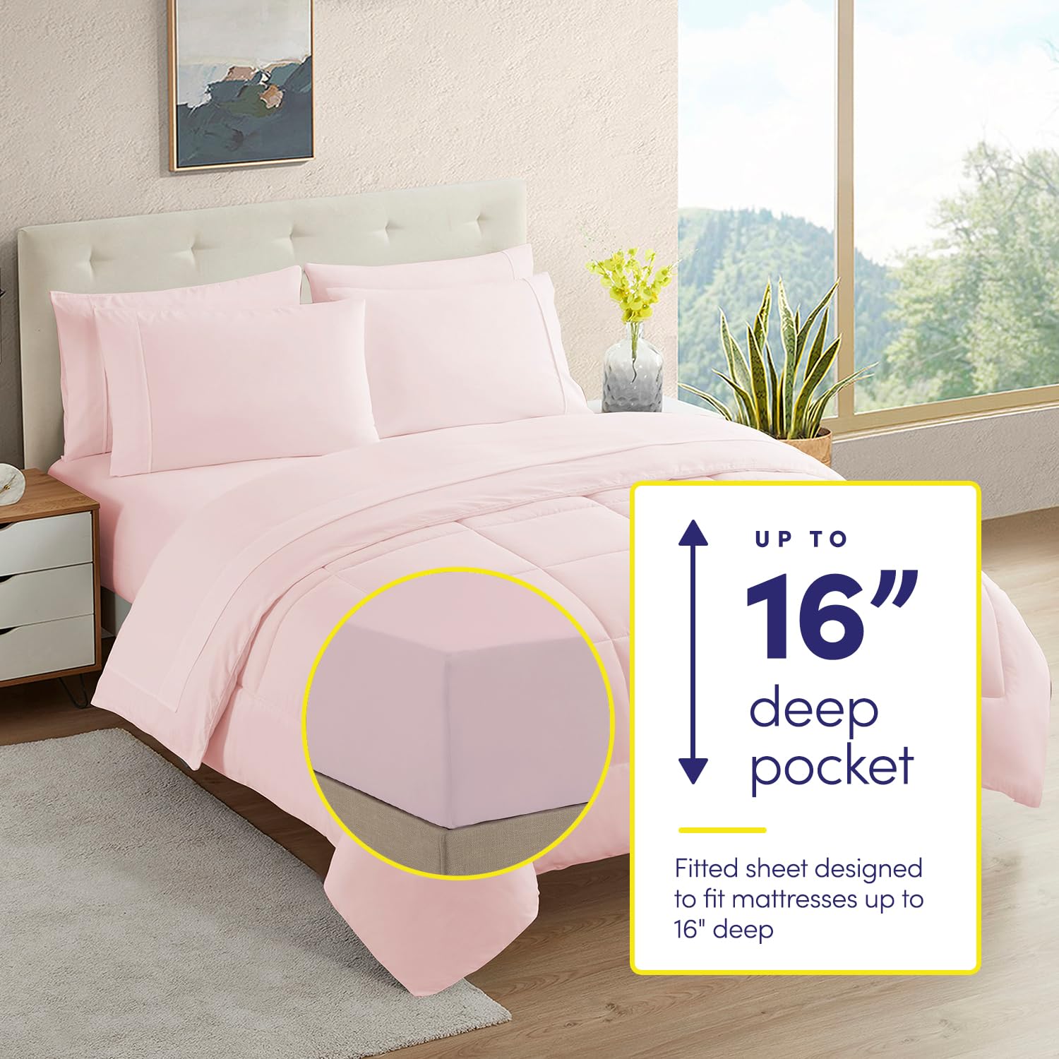 Sweet Home Collection brushed microfiber sheets soft and breathable