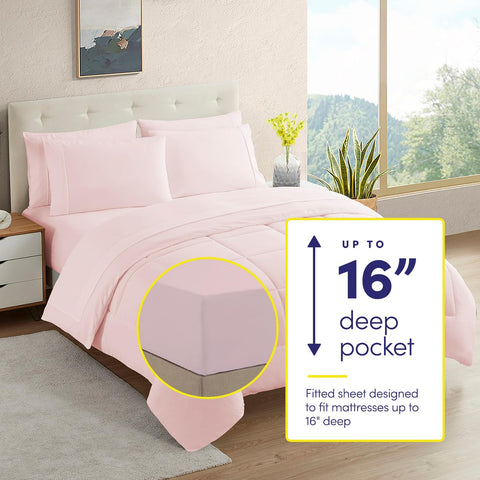 Sweet Home Collection brushed microfiber sheets soft and breathable