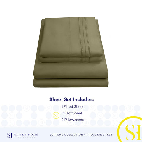 Deep-pocket design fits deep mattresses securely with snug fit.