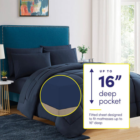 Sweet Home Collection fitted sheet 80x39 with deep pockets secures dorm mattresses.