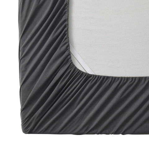 Sweet Home Collection gray colorway flannel sheets in a cozy bedroom setup.