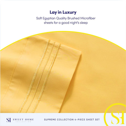 Sweet Home Collection lay in luxury with smooth fabric throughout.
